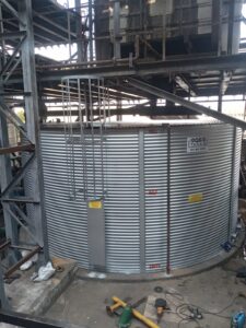 Industrial water storage tanks